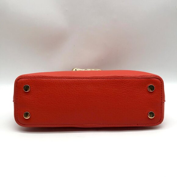 I.N.C. International Concepts Orange Avahh Sculpted Clutch Bag - Picture 5 of 11
